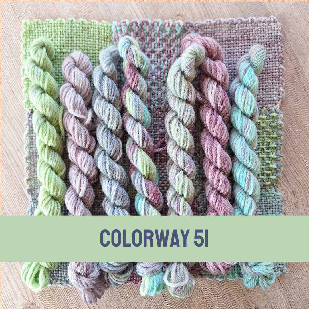 Colorway 51 hand dyed yarn