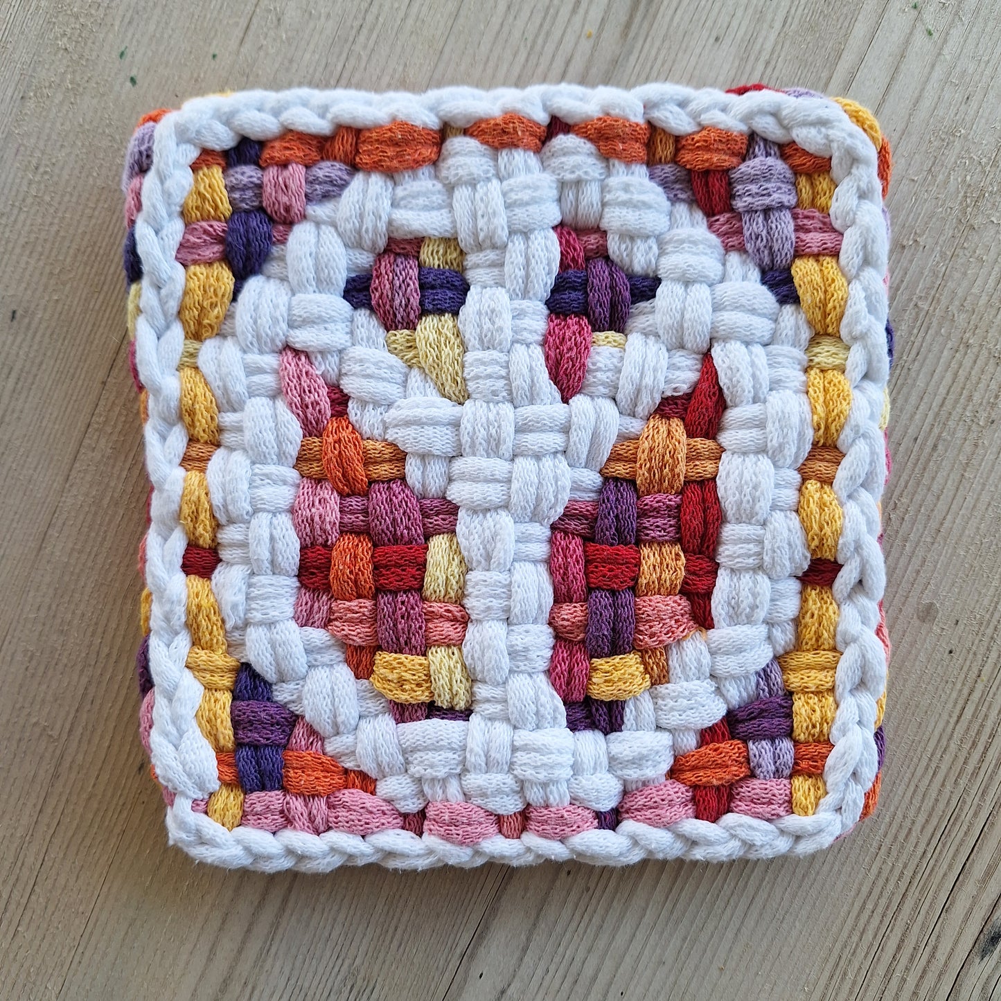 Double Weave Peace Sign Potholder by MNPlatypus