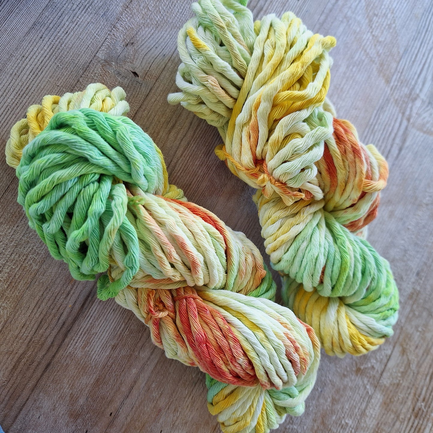 citrus hand dyed cotton macrame cord