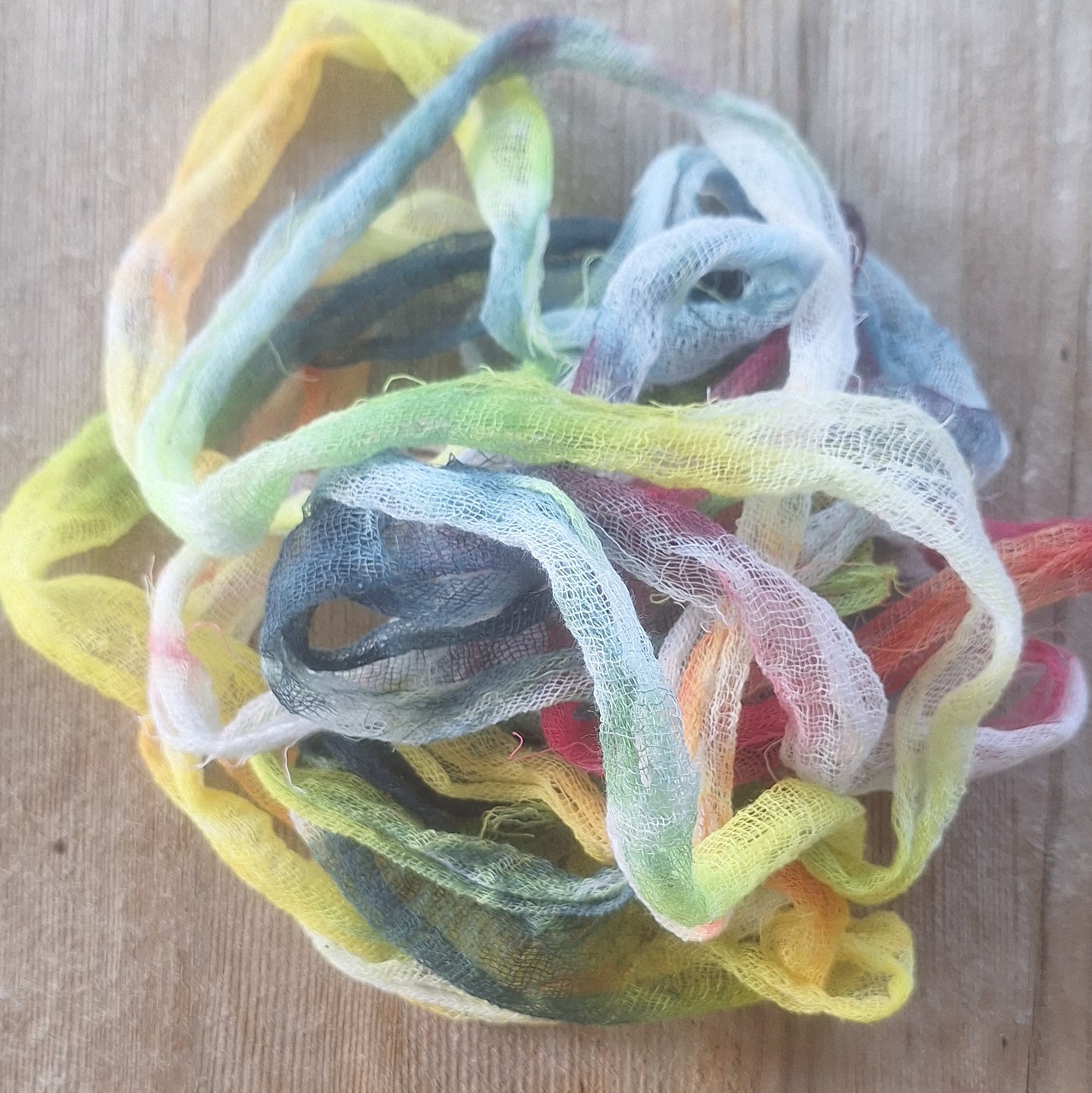 rainbow cotton gauze ribbon