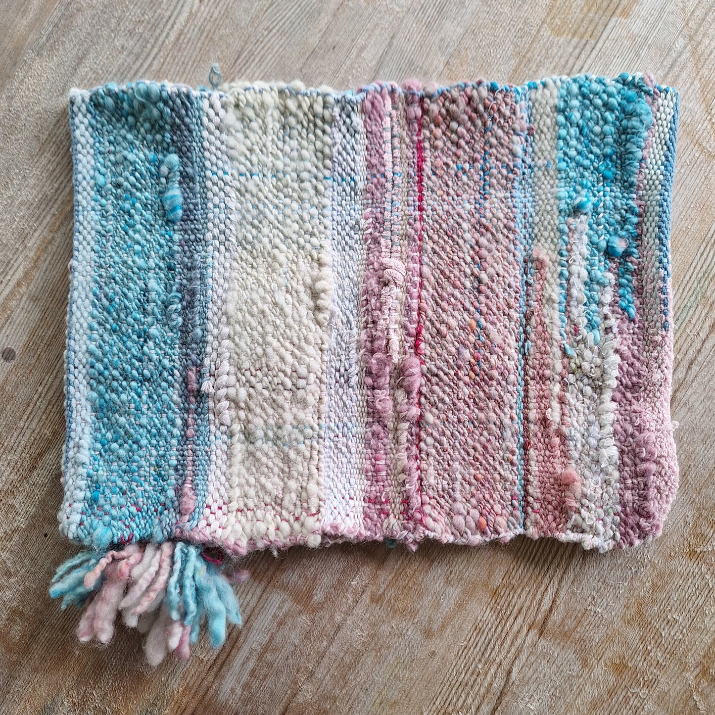 Fairy Floss handwoven art cowl by MNPlatypus