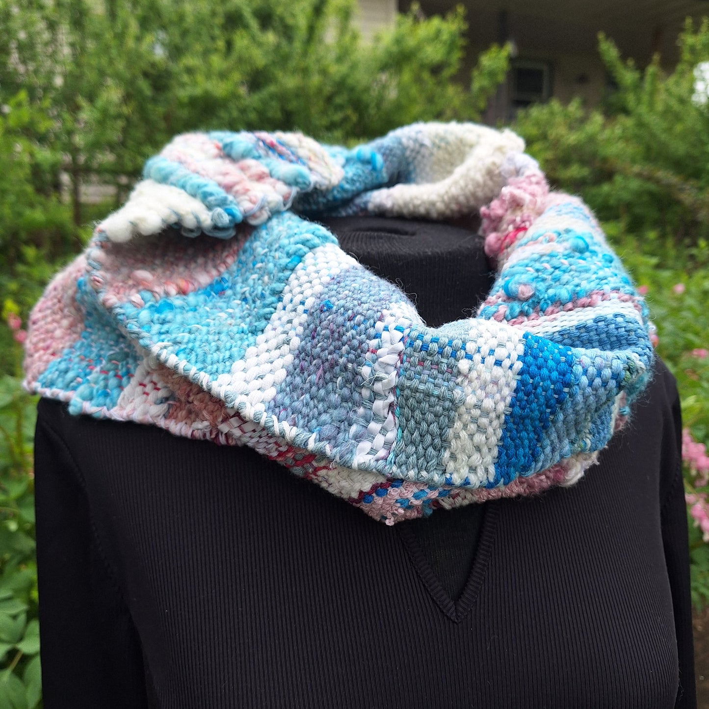 Fairy Floss handwoven art cowl by MNPlatypus