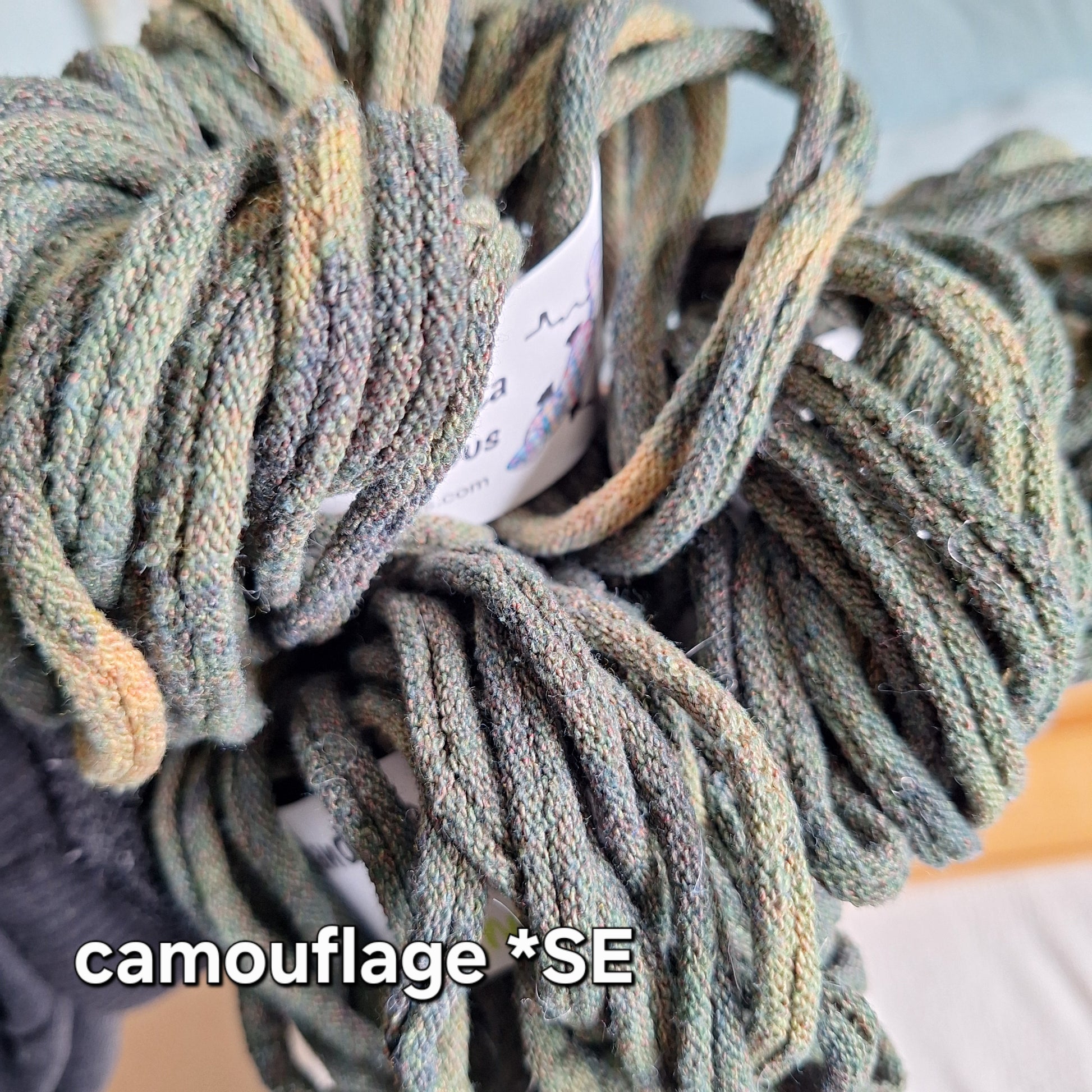 Camo Special Edition  hand dyed potholder loops by MNPlatypus