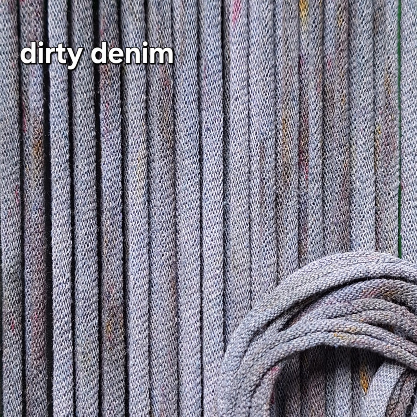 Dirty Denim hand dyed potholder loops by MNPlatypus