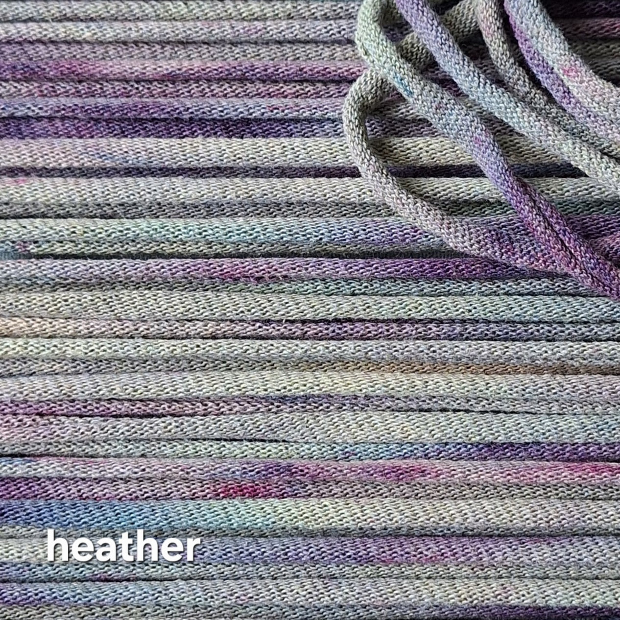 heather hand dyed loops