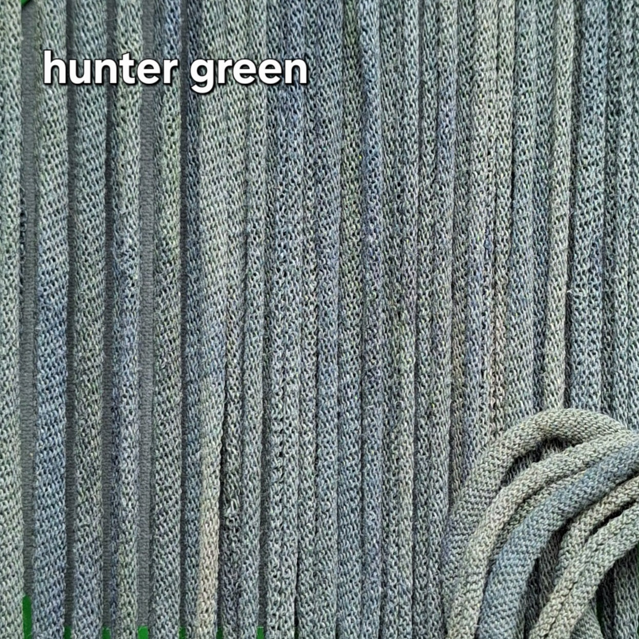 Hunter Green hand dyed potholder loops by MNPlatypus