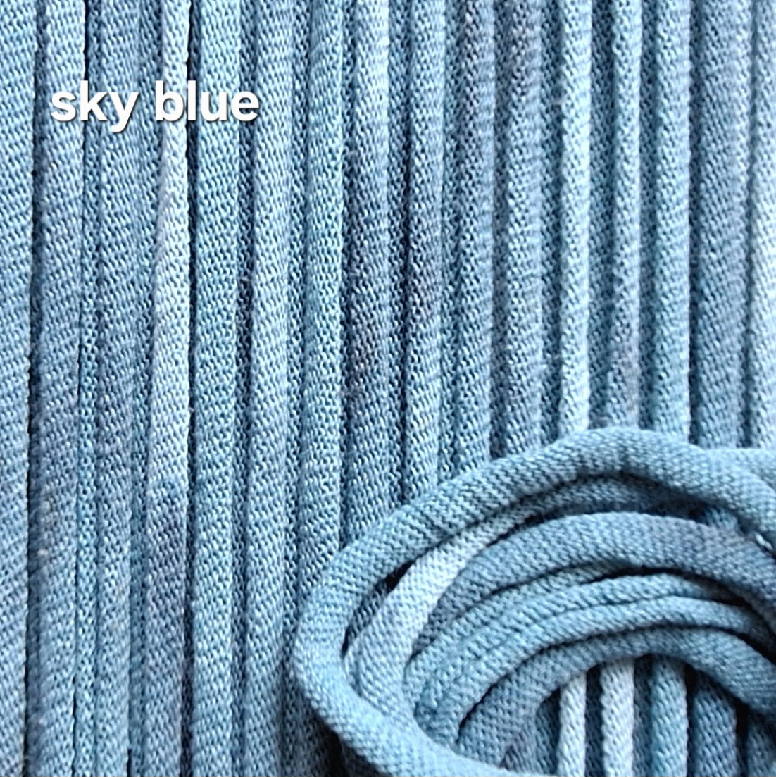 Sky blue hand dyed potholder loops