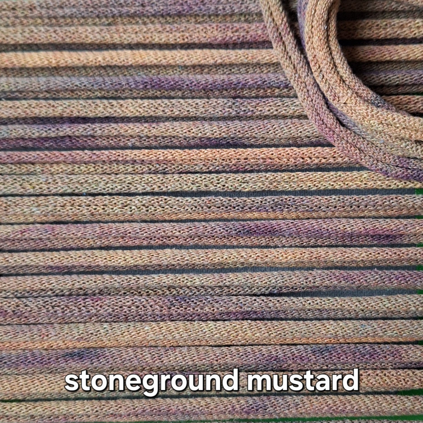 Stoneground Mustard hand dyed potholder loops by MNPlatypus