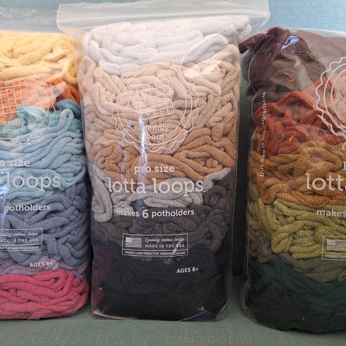 Pro Size Neutrals Lotta Loops for potholder loom