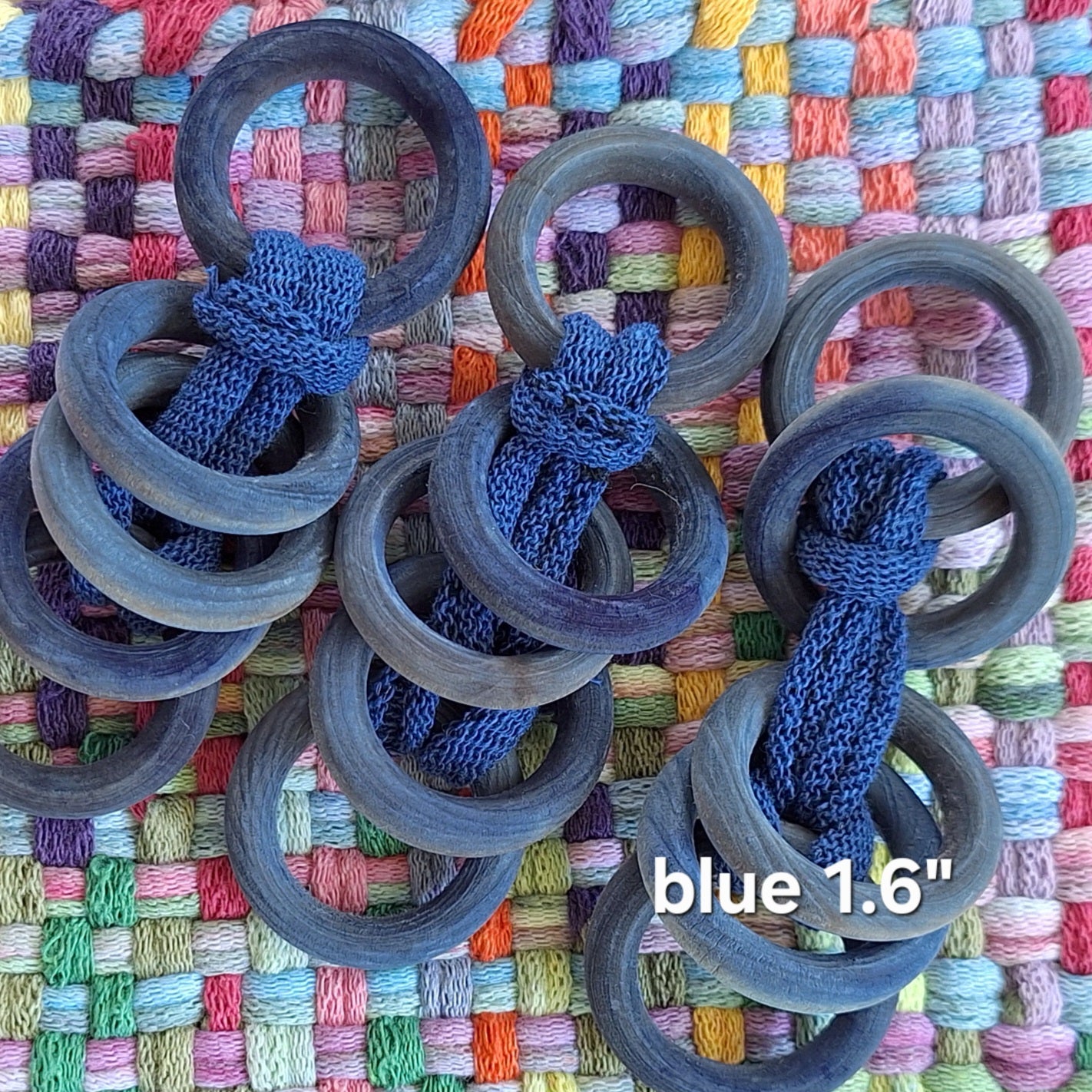 blue potholder rings