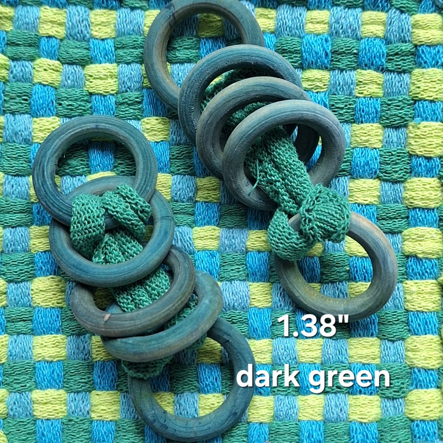 green potholder rings