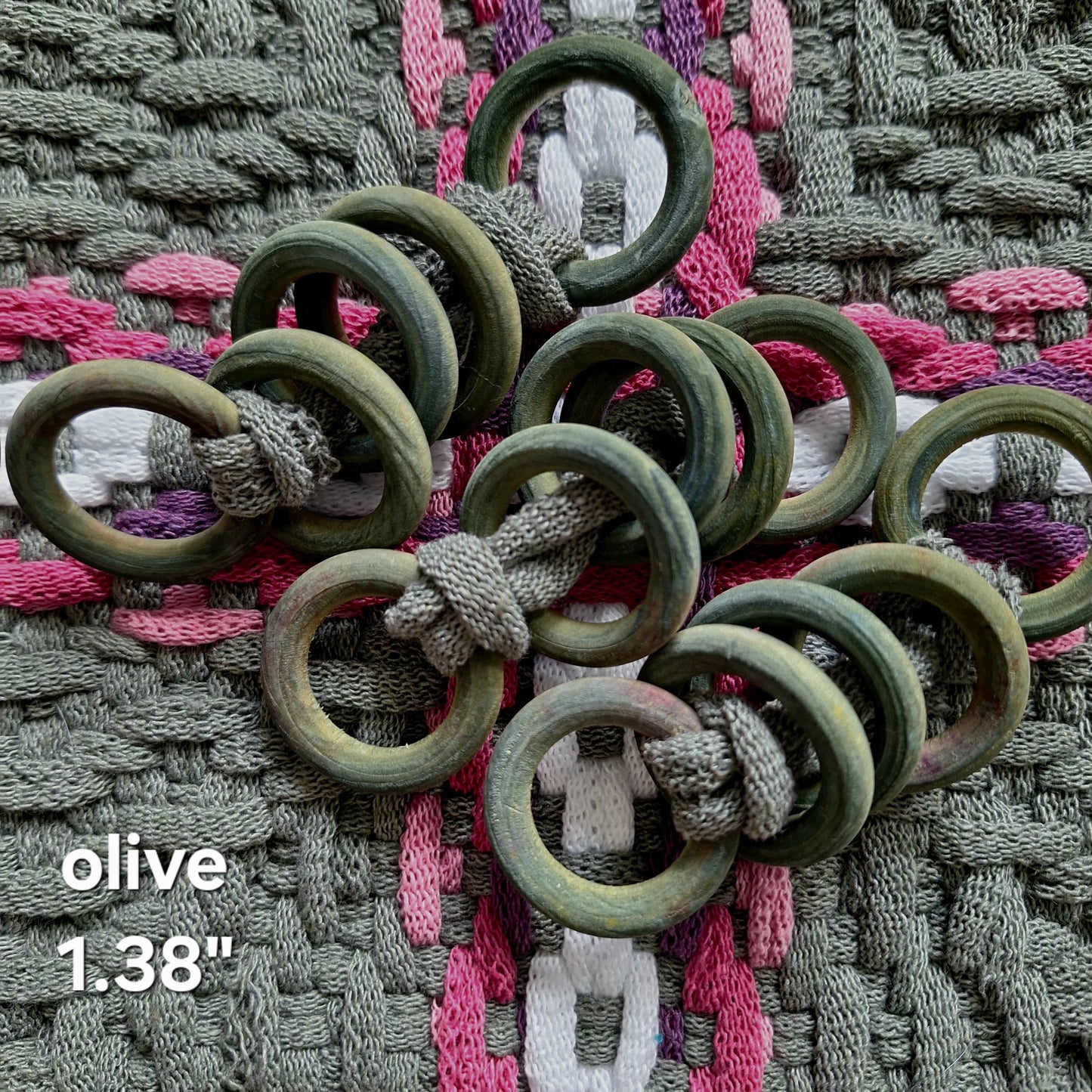 Hand Dyed Potholder Rings