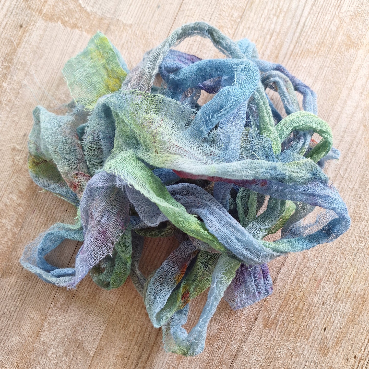 Hand Dyed Cotton Gauze Ribbon