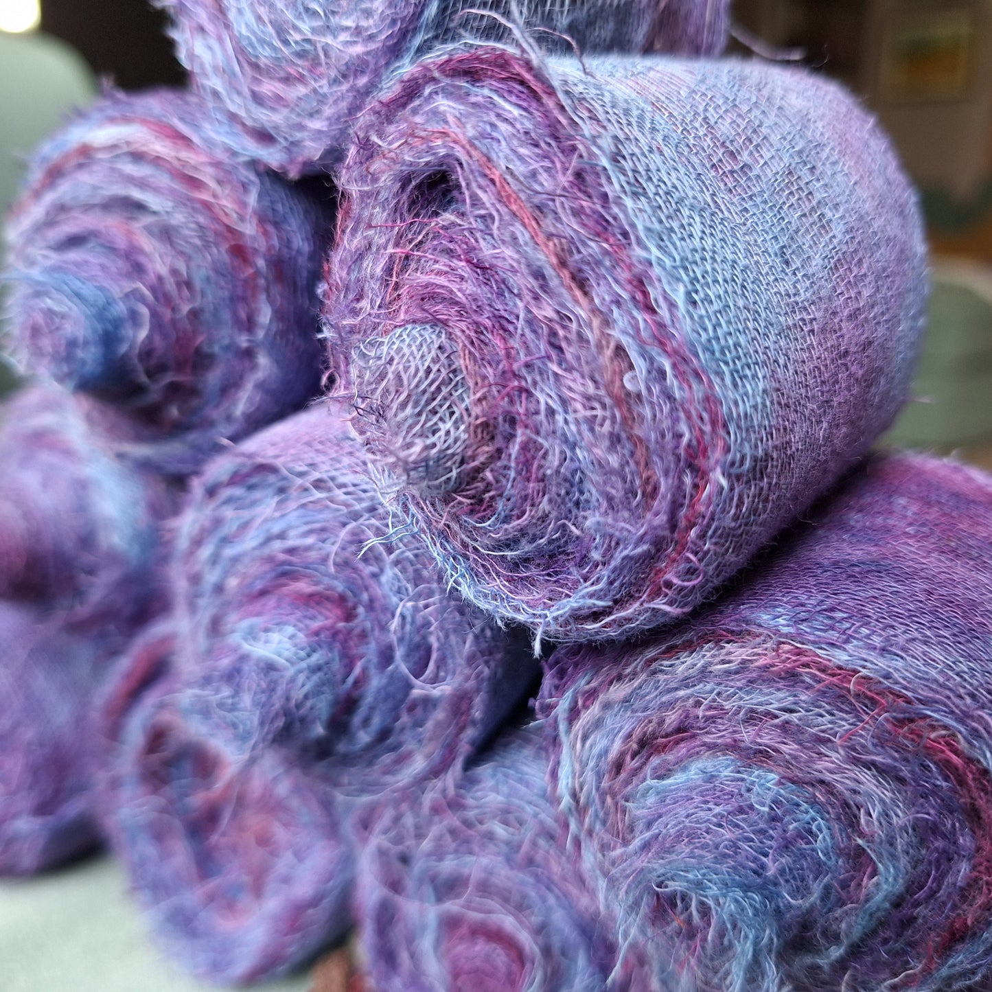 Hand Dyed Cotton Gauze Ribbon