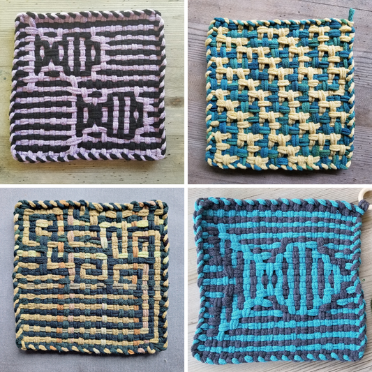 Shadow Weave Potholder Patterns by MNPlatypus