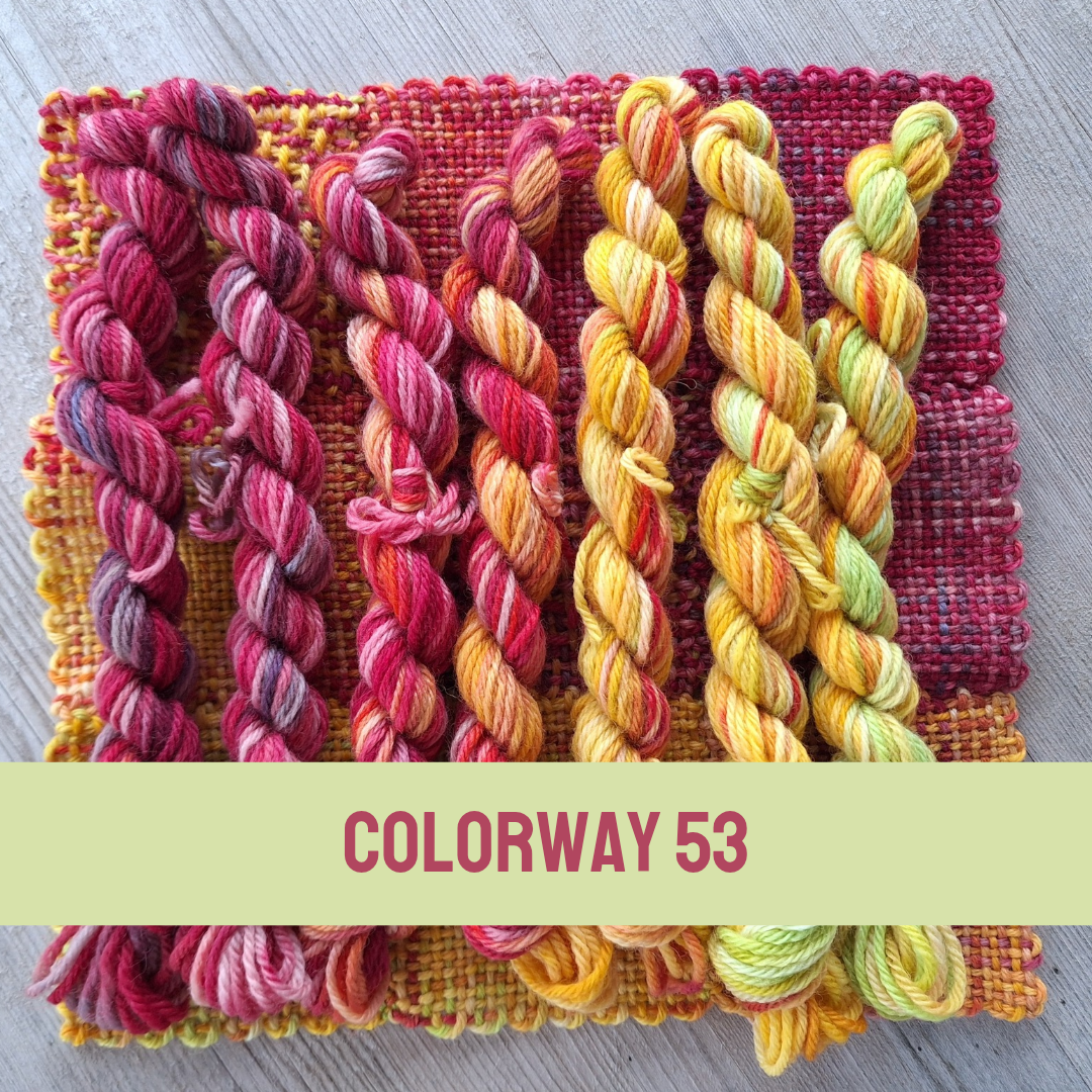 Hand dyed yarn colorway 53