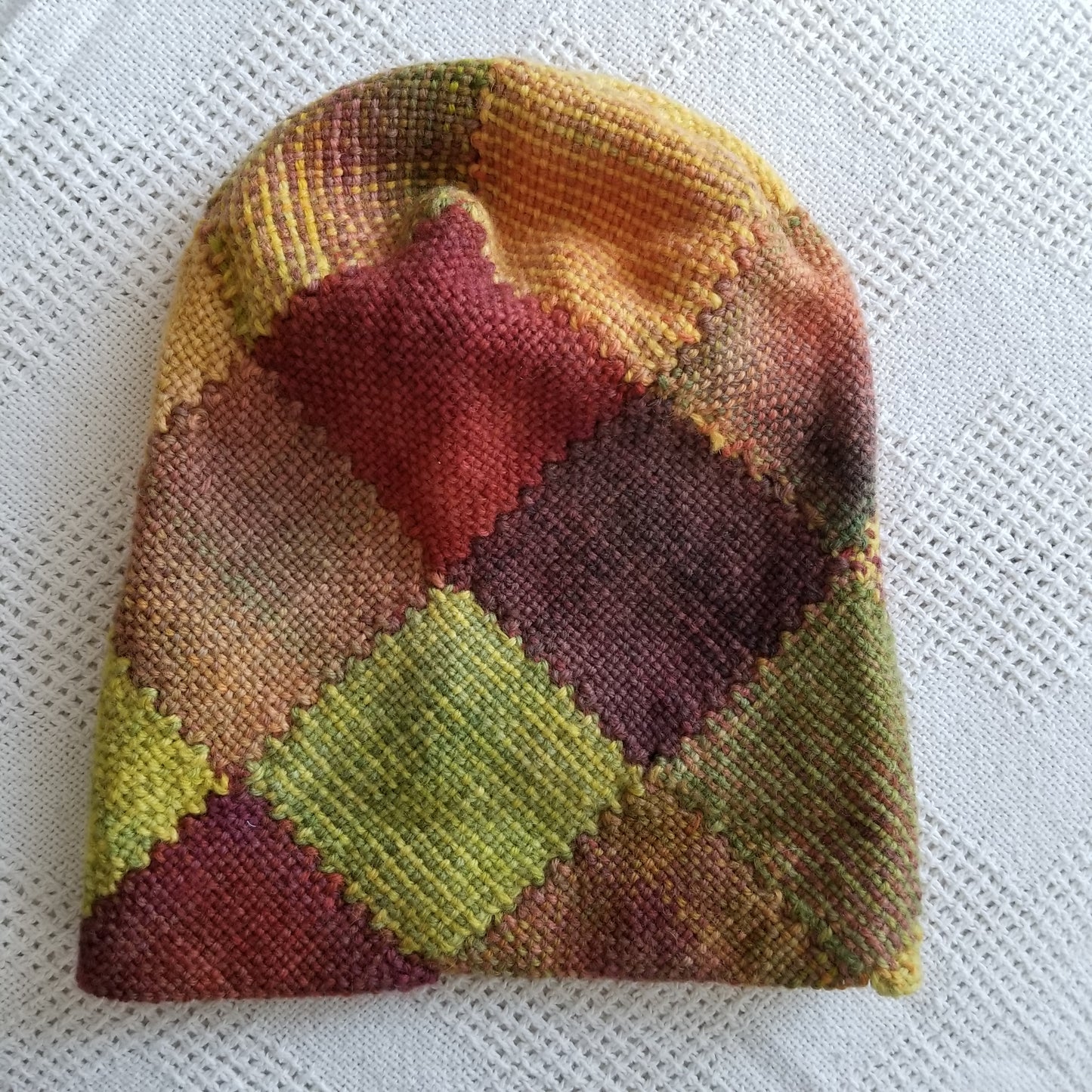 Tall Zoom Loom hat in fall colors