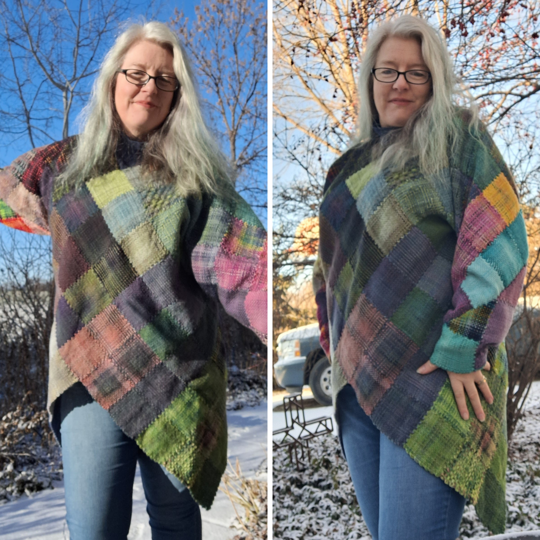 Pointed Hem variation for Zoom Loom Sweater pattern