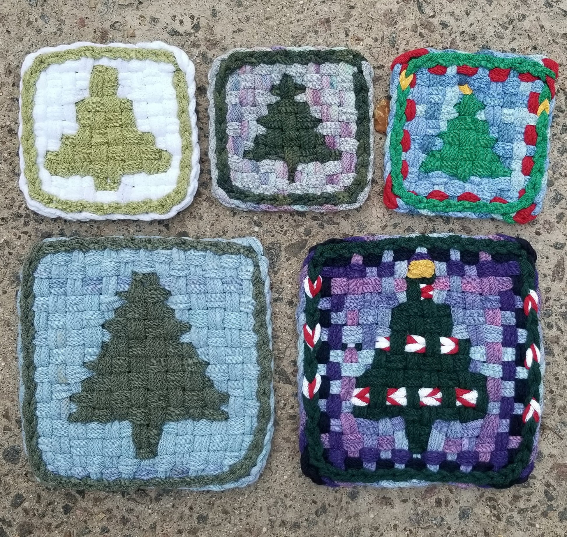 Christmas Collection Double Weave Potholder Patterns by MNPlatypus