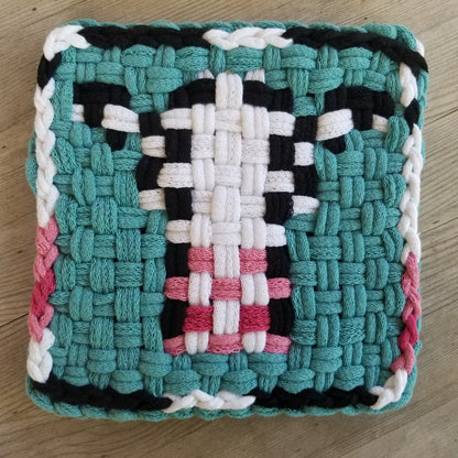 Cow Double Weave Potholder Pattern by MNPlatypus