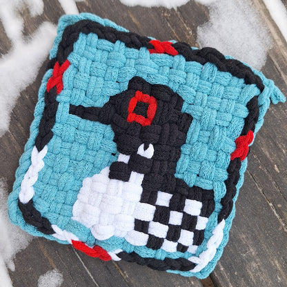 Minnesota Loon woven potholder design