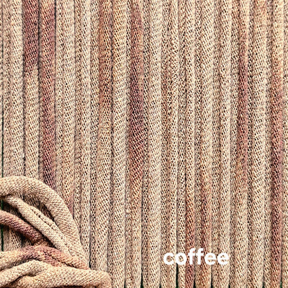 Close-up of light brown potholder loops