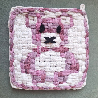 Double weave teddy bear potholder pattern by MNPlatypus