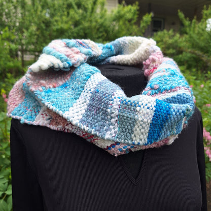 Fairy Floss handwoven art cowl by MNPlatypus