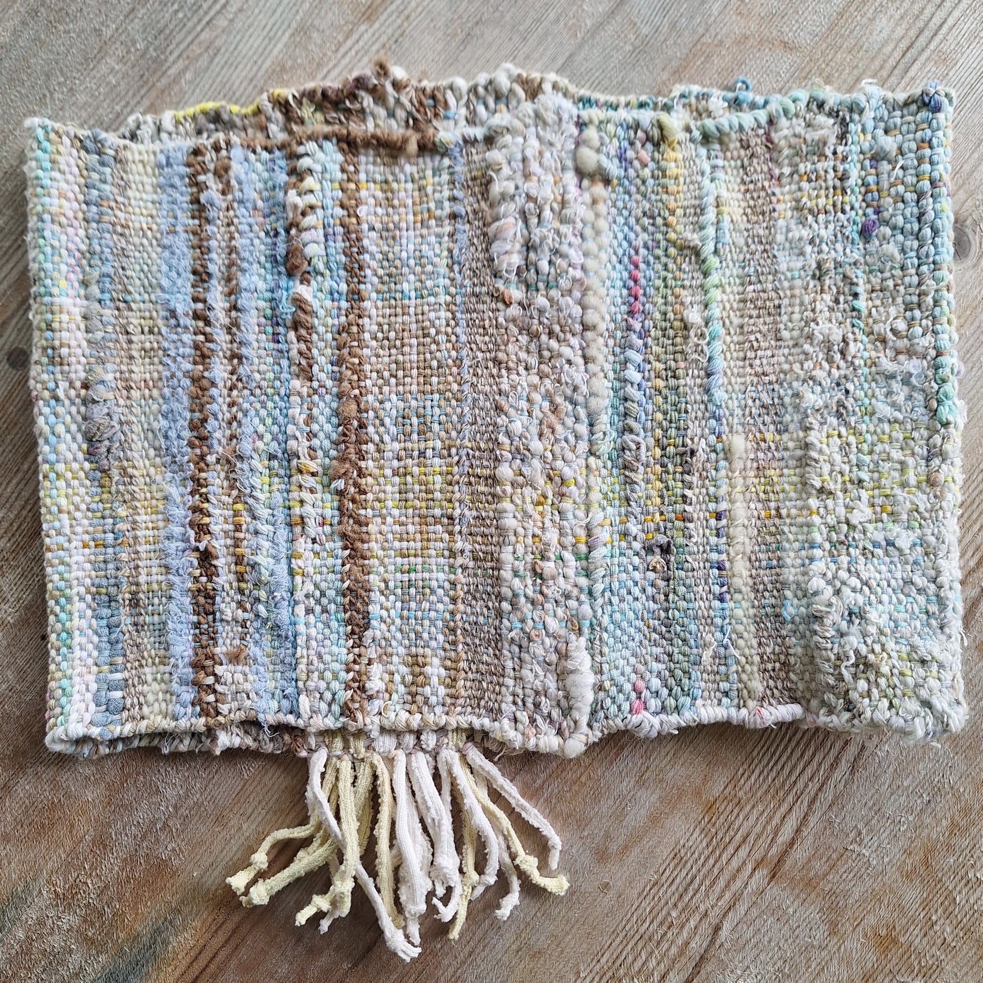 Frosty Morning handwoven art cowl by MNPlatypus