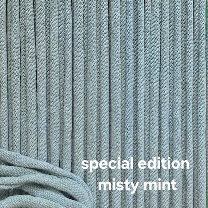 hand dyed misty mint potholder loops