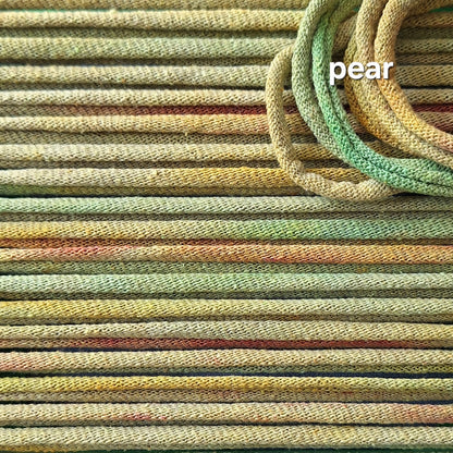 Pear colorway of hand dyed potholder loops