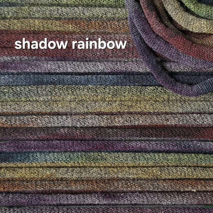 shadow rainbow hand dyed potholder loops