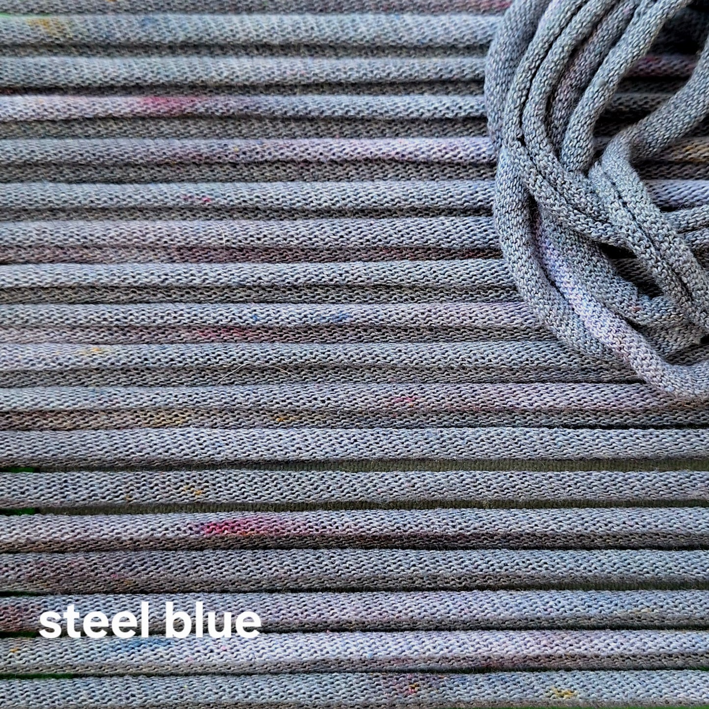 Steel Blue  hand dyed potholder loops by MNPlatypus