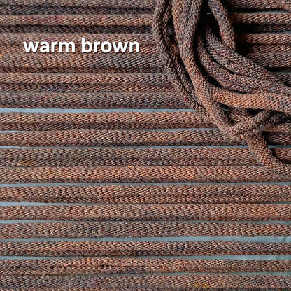 Warm brown hand dyed potholder loops by MNPlatypus