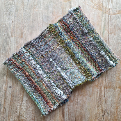 Muted Multi handwoven art cowl by MNPlatypus