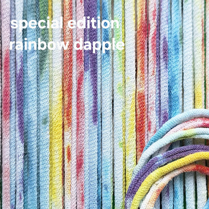 Rainbow hand dyed potholder loops