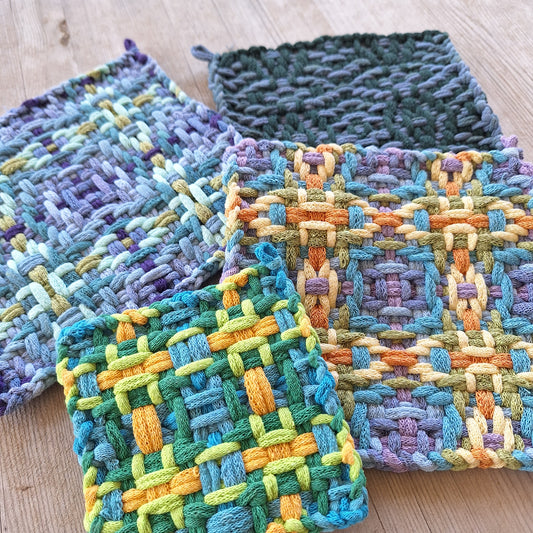 Chunky Plaid Potholder Tutorial