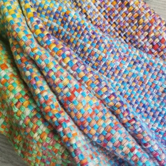 Spring Garden Handwoven Art Cowl  detail by MNPlatypus